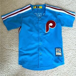 Majestic Cooperstown Philadelphia Phillies Bryce Harper Youth Jersey Size S